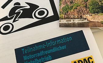 Qualitätssigel "Motorradfreundliche Hotelbetriebe"